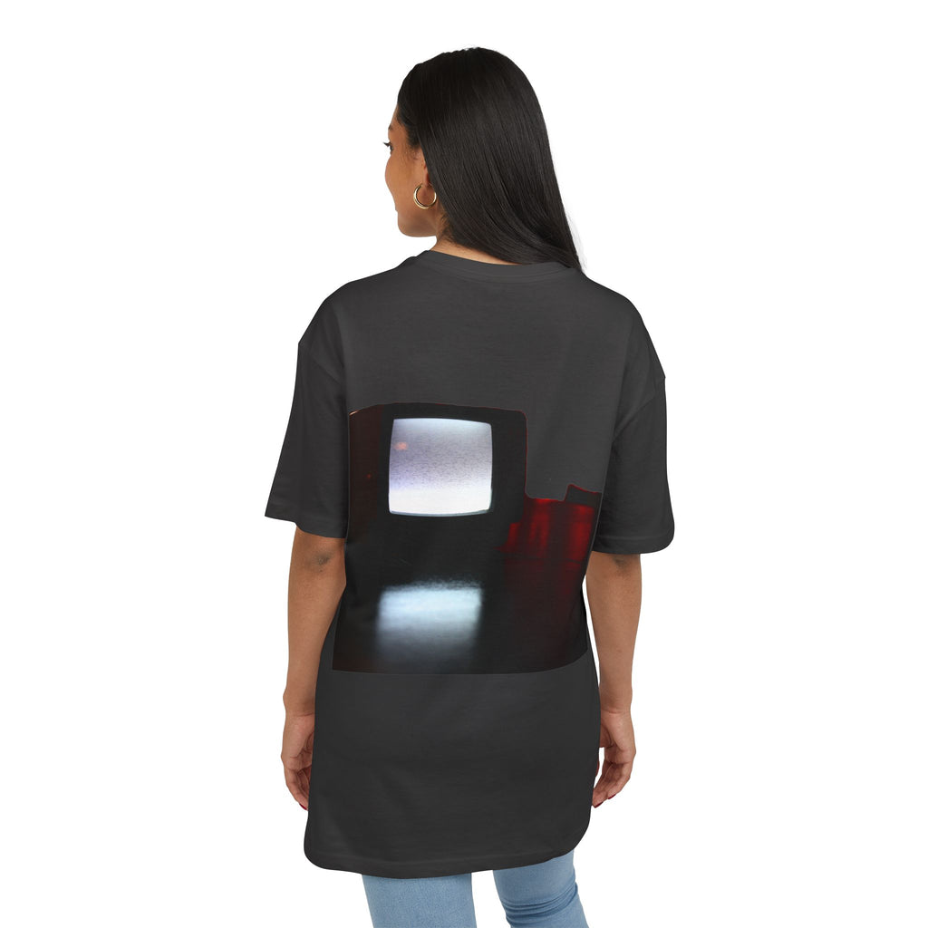T-Shirt, oversized - Redrum Art Bar "TV" in black