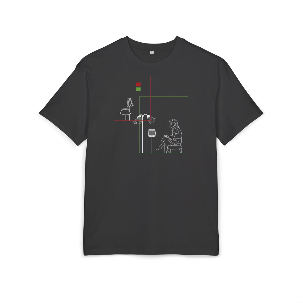 :vorWien "Uschi" - Heavy Black Oversized Unisex T-Shirt