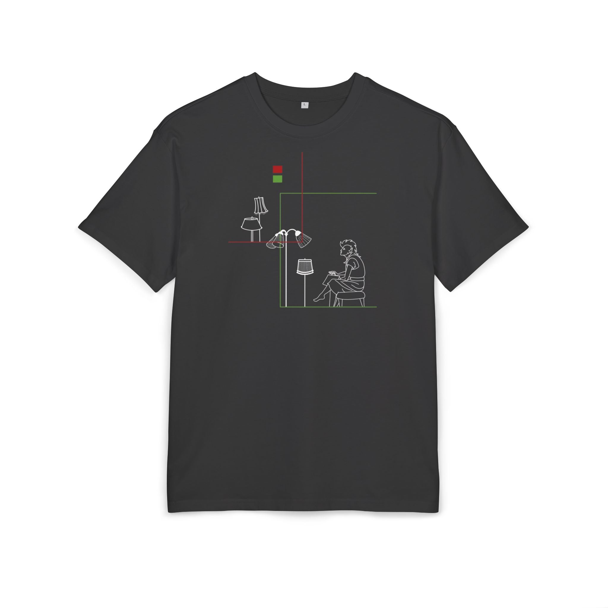 :vorWien "Uschi" - Heavy Black Oversized Unisex T-Shirt