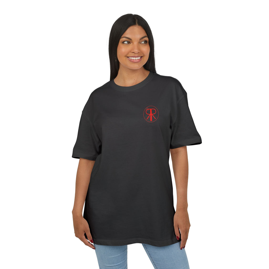 T-Shirt, oversized - Redrum Art Bar "TV" in black