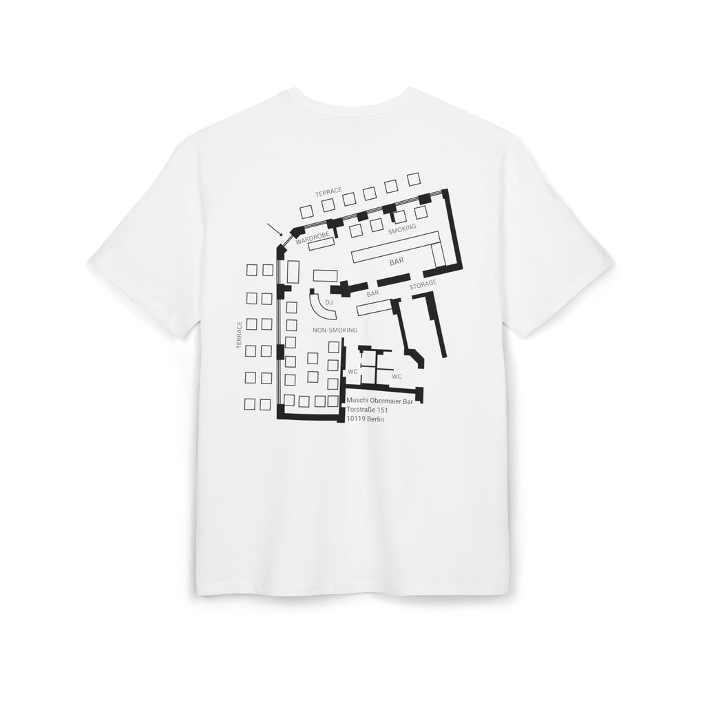T-Shirt, oversized - Muschi Obermaier Bar "Floorplan"