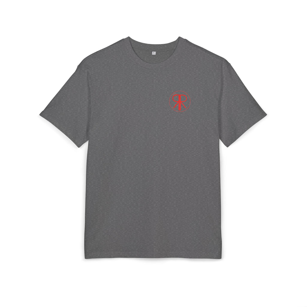 T-Shirt, oversized - Redrum Art Bar "TV" in grey