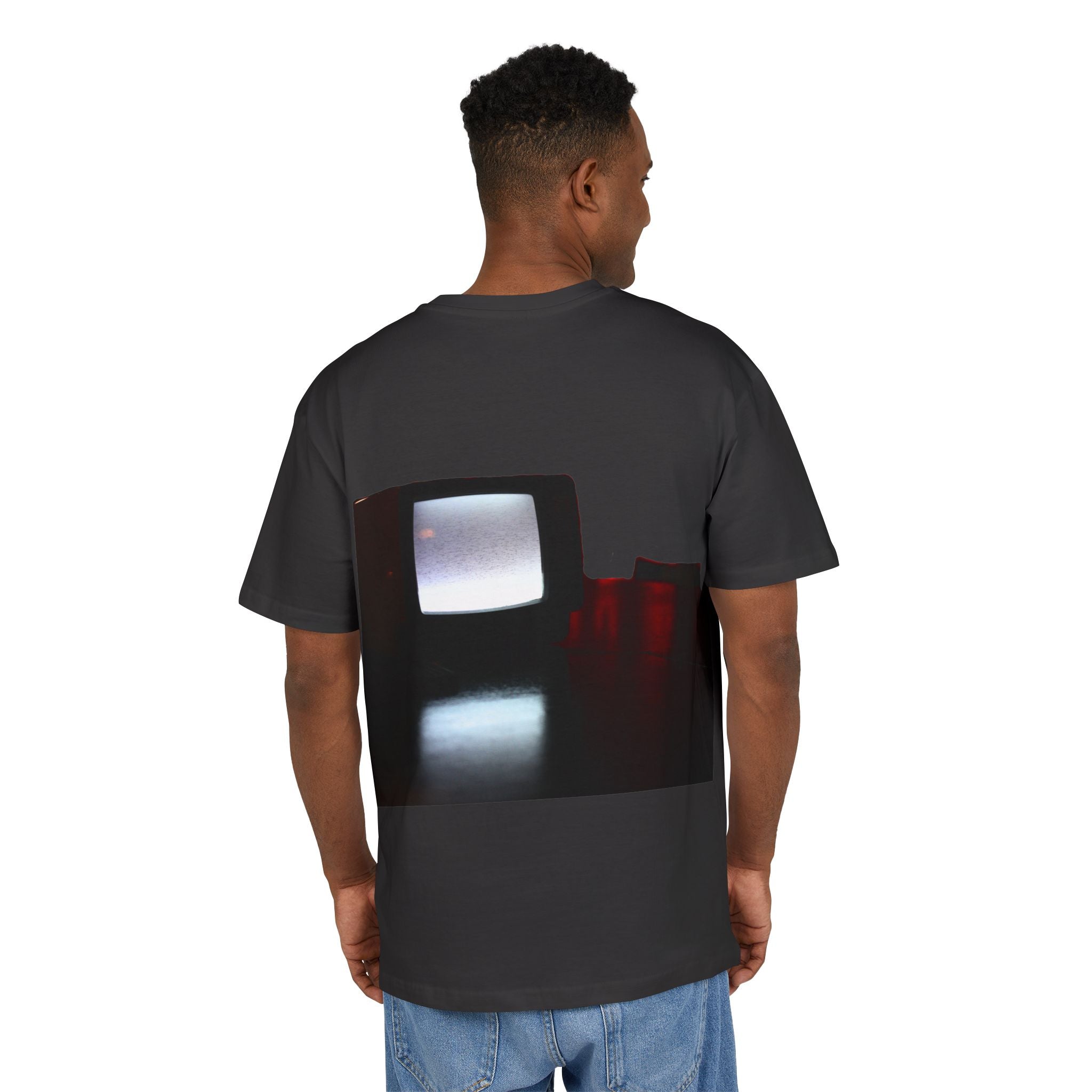 T-Shirt, oversized - Redrum Art Bar "TV" in black