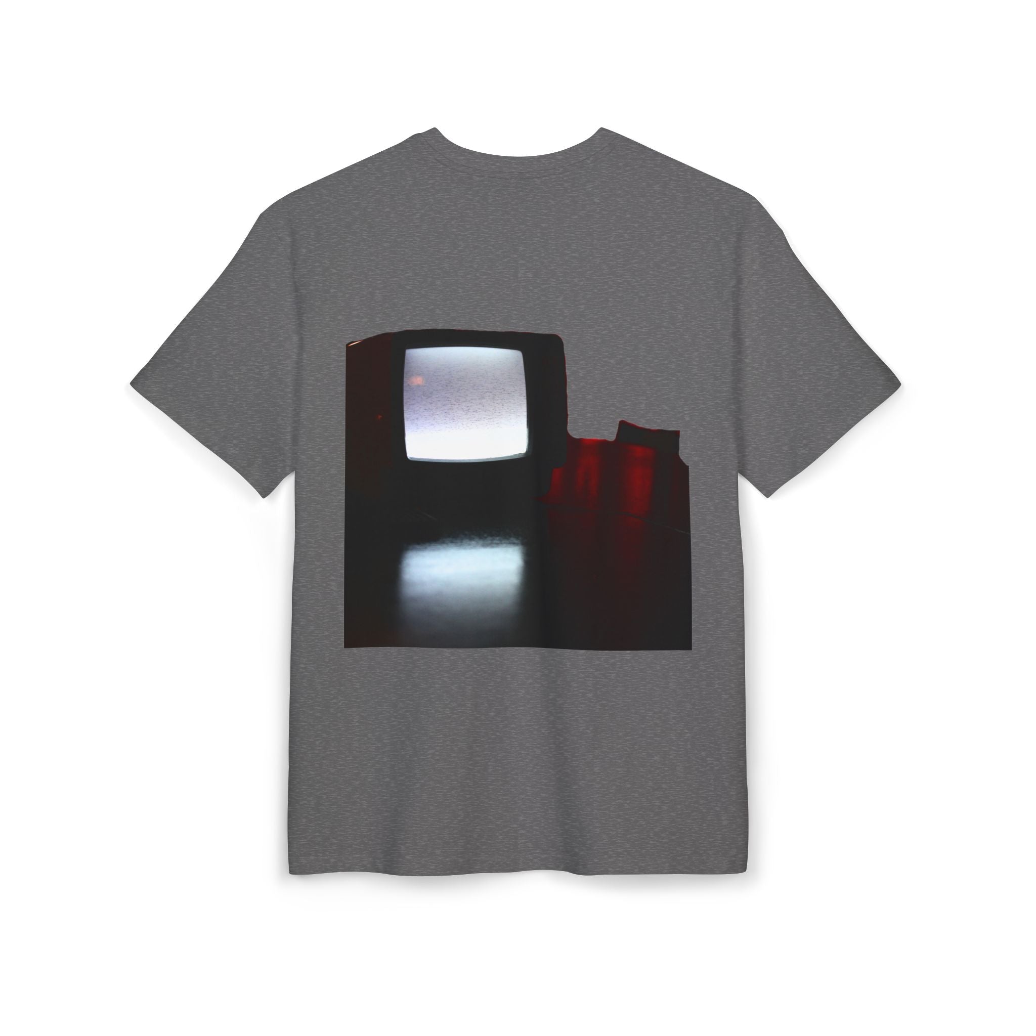 T-Shirt, oversized - Redrum Art Bar "TV" in grey