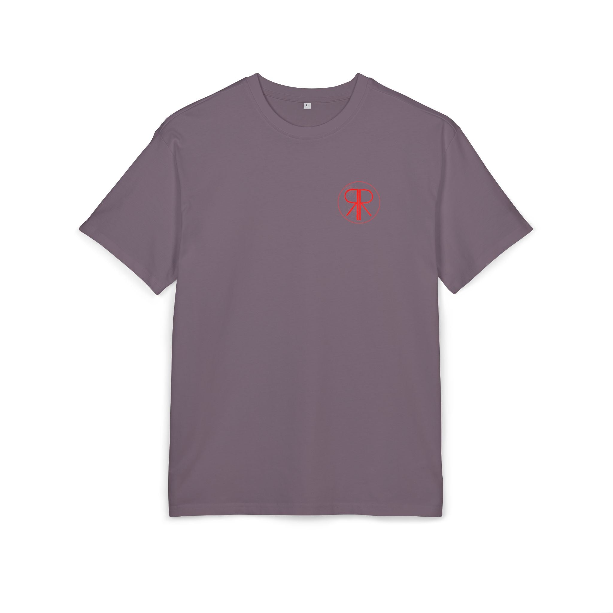 T-Shirt, oversized - Redrum Art Bar "TV" in magnetic purple / grey