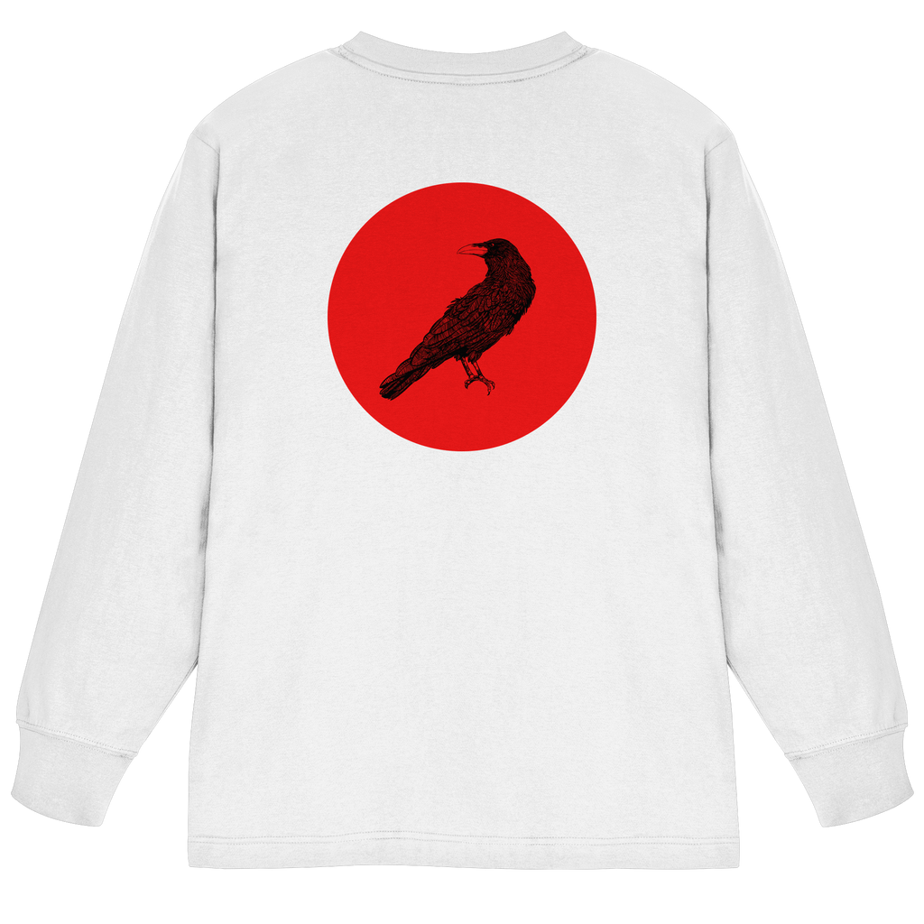 Longsleeve, oversized - Roter Rabe Bar "Magazine" in white