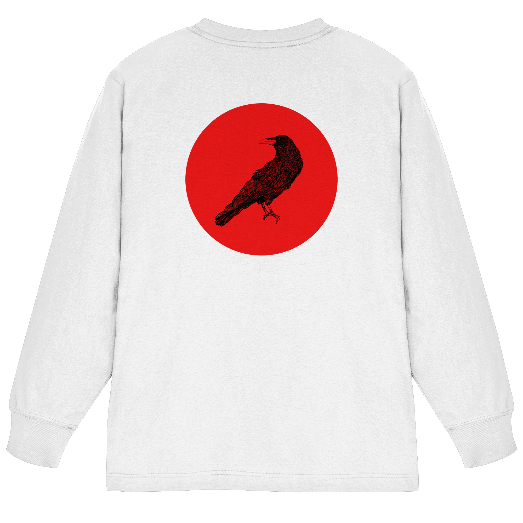 Longsleeve, oversized - Roter Rabe Bar "Magazine" in white
