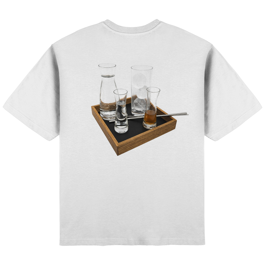 T-Shirt, oversized - Beavis.Bar "OG G'N'T" in white