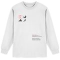 Longsleeve, oversized - Roter Rabe Bar "Magazine" in white