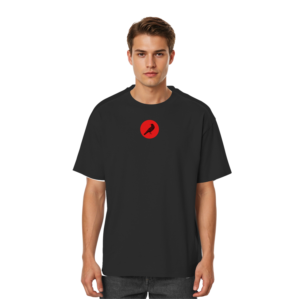 T-Shirt, oversized - Roter Rabe Bar "Logo" in black