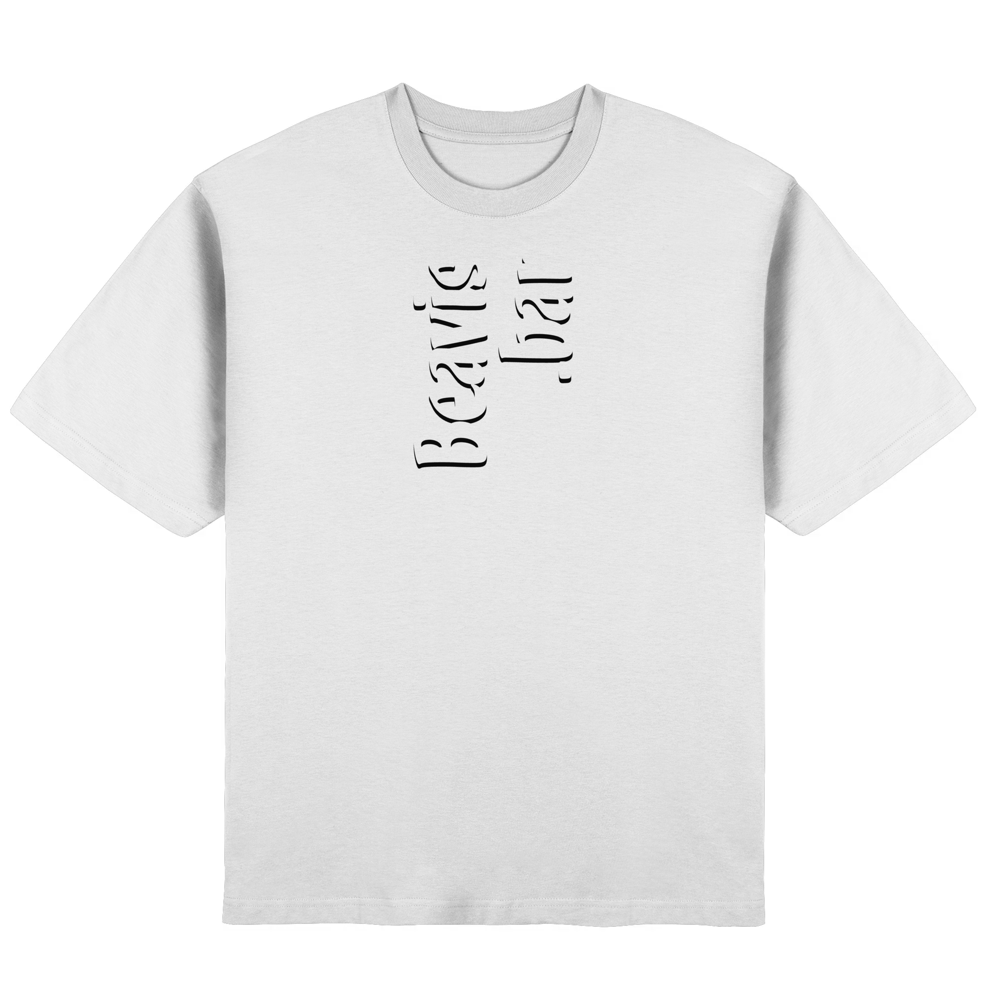 T-Shirt, oversized - Beavis.Bar "OG G'N'T" in white
